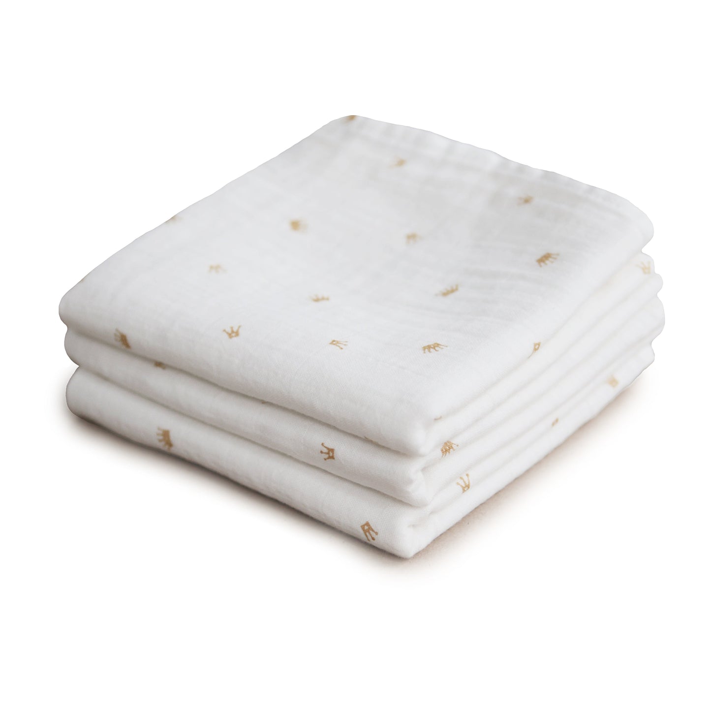 Organic Cotton Muslin Cloths 3-Pack - Chickadees Wooden Toys