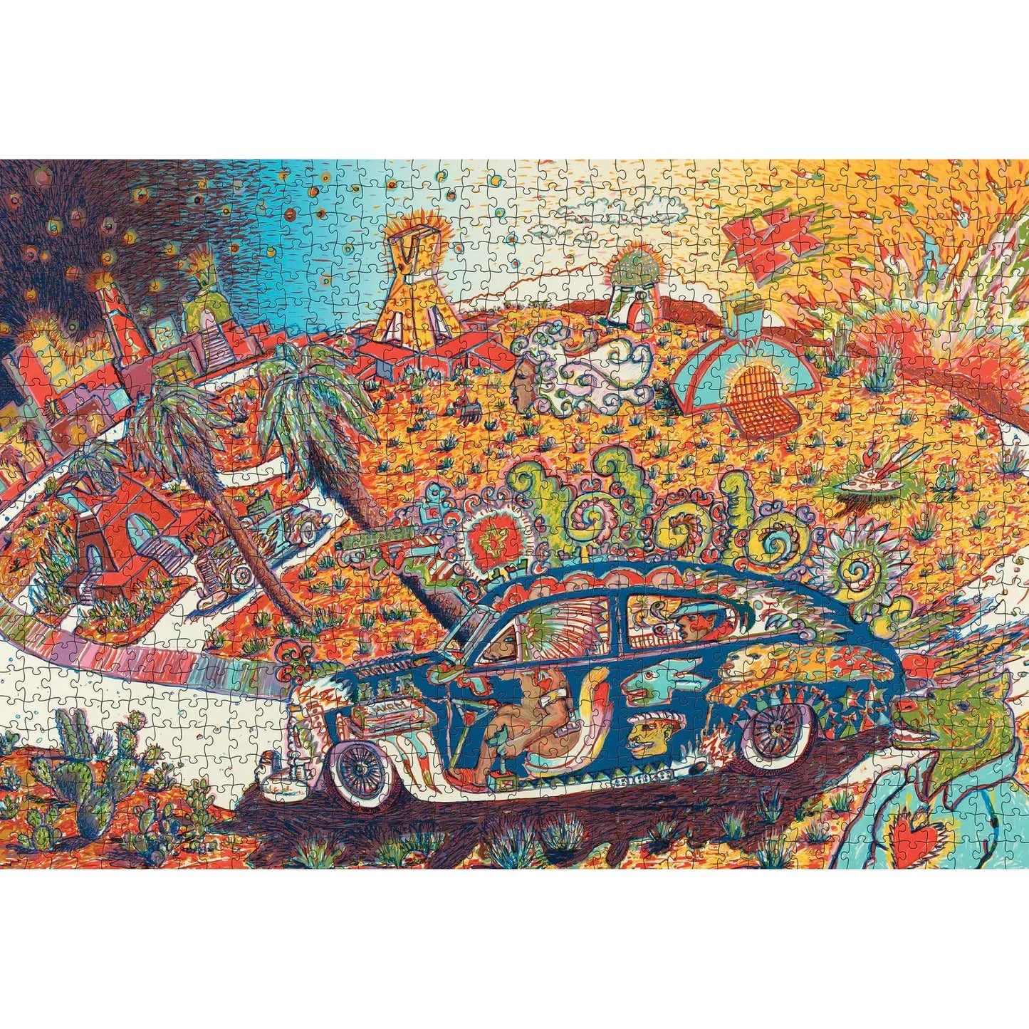 Cruising Turtle Island 1000 Piece Jigsaw Puzzle Pomegranate