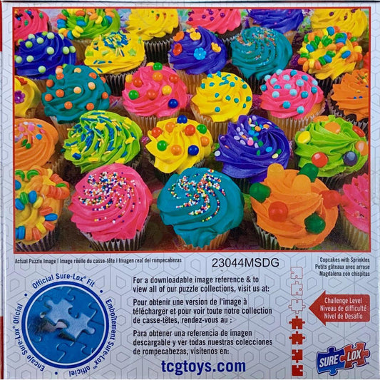 Cupcakes with Sprinkles Puzzler's Choice 500 Piece Jigsaw Puzzle Sure Lox
