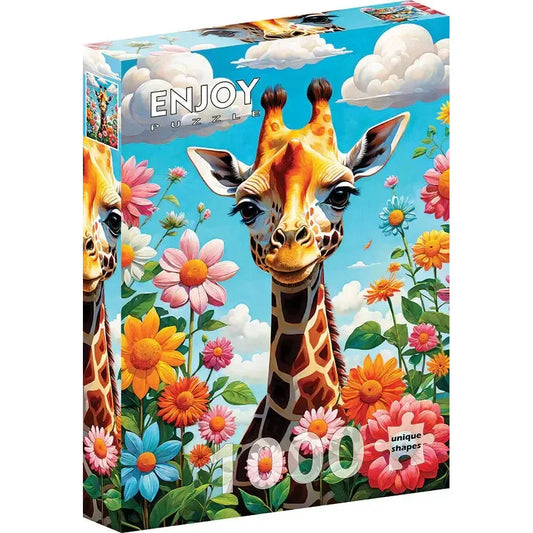 Cute Giraffe 1000 Piece Jigsaw Puzzle Enjoy