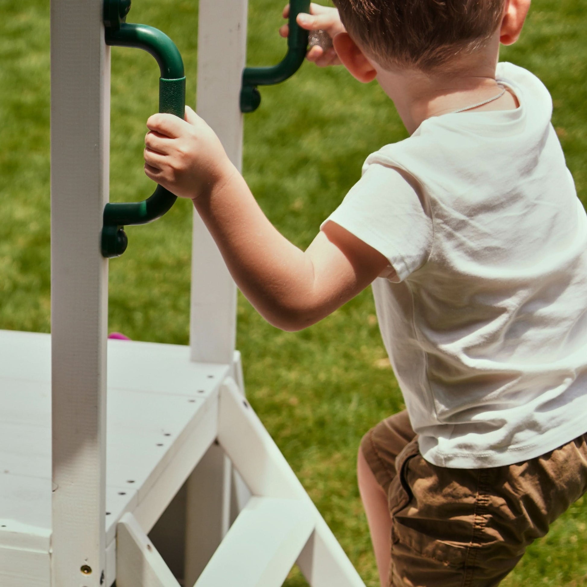 Aloe Outdoor Mini Playset for Toddlers – Water Slide & Backyard Fun - Chickadees Wooden Toys
