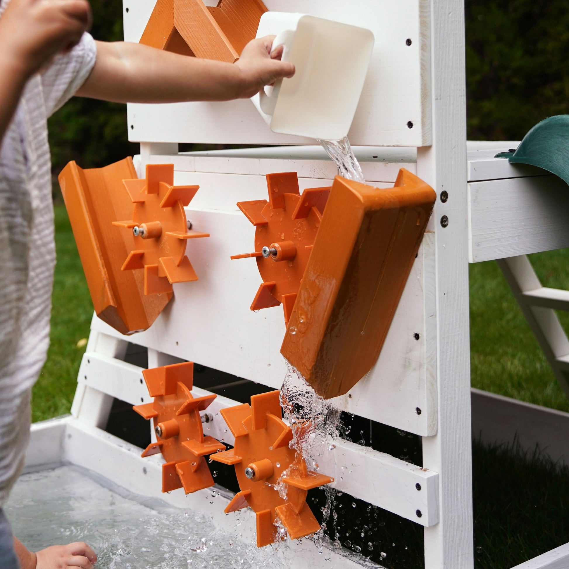 Aloe Outdoor Mini Playset for Toddlers – Water Slide & Backyard Fun - Chickadees Wooden Toys