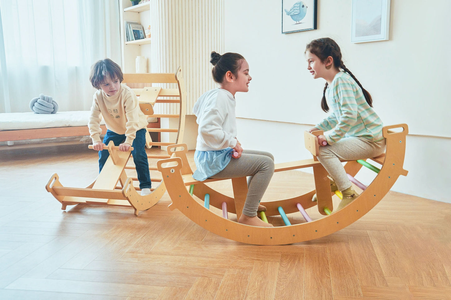 Bailis - Climbing Arch and Rocker - Chickadees Wooden Toys