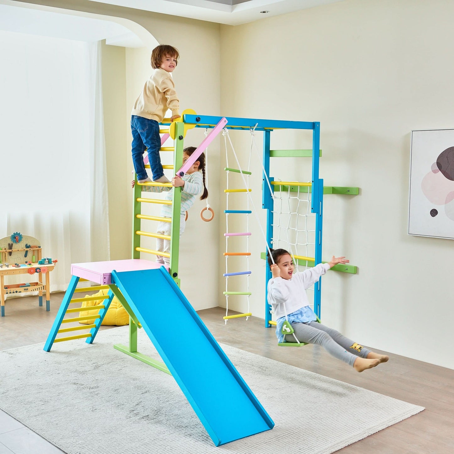Grove- Indoor Jungle Gym - Chickadees Wooden Toys