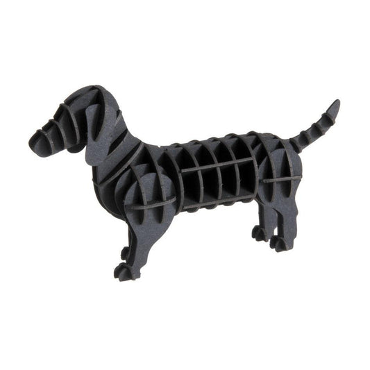 Dachshund Dog 3D Cardboard Model Kit Fridolin