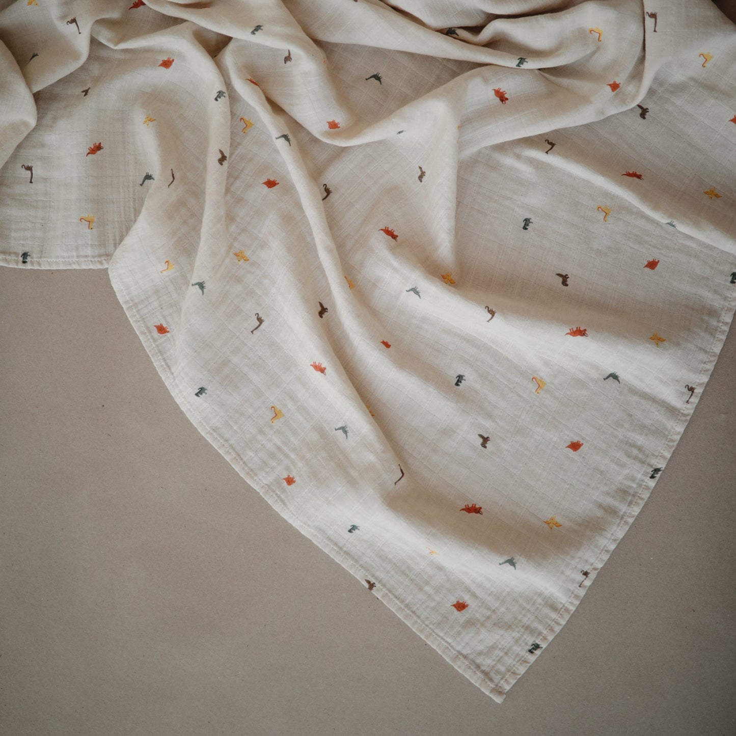 Organic Cotton Muslin Swaddle Blanket - Chickadees Wooden Toys