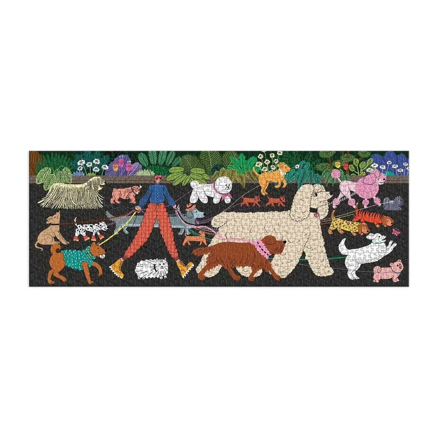 Dog Walk 1000 Piece Panoramic Jigsaw Puzzle Galison