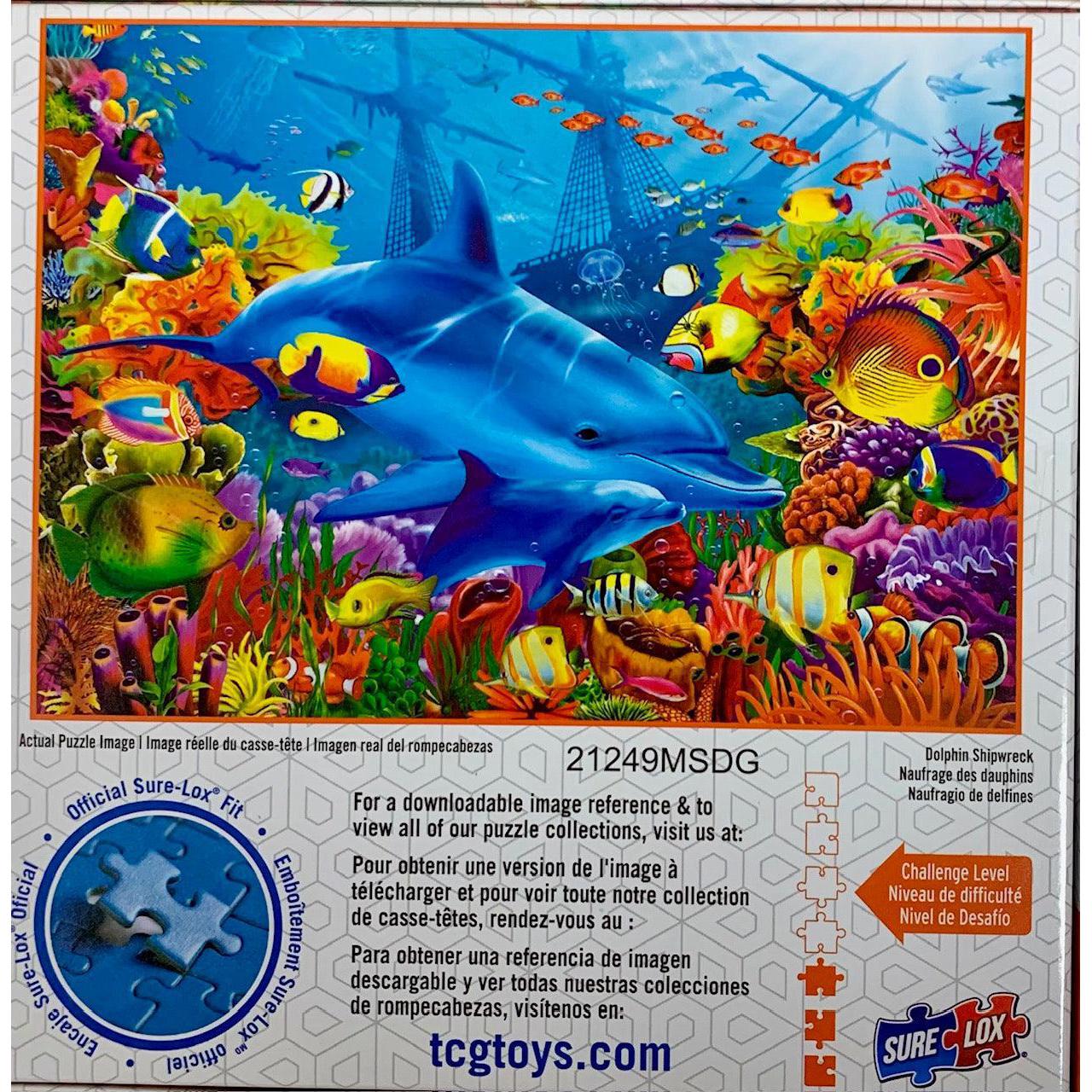 Dolphin Shipwreck Brights 300 Piece Jigsaw Puzzle Sure Lox