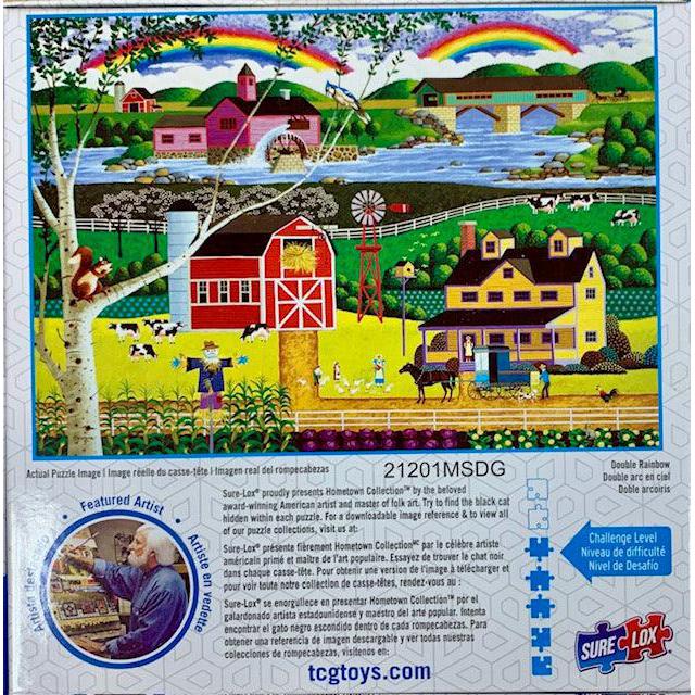 Double Rainbow Hometown Collection 1000 Piece Jigsaw Puzzle Sure Lox