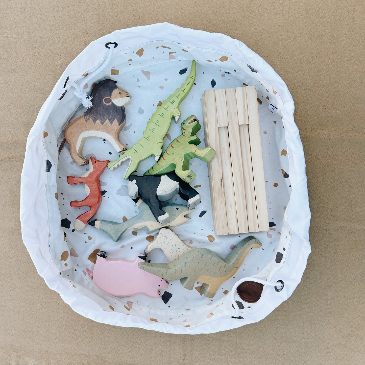 The Cinch (terrazzo/steel) - Chickadees Wooden Toys