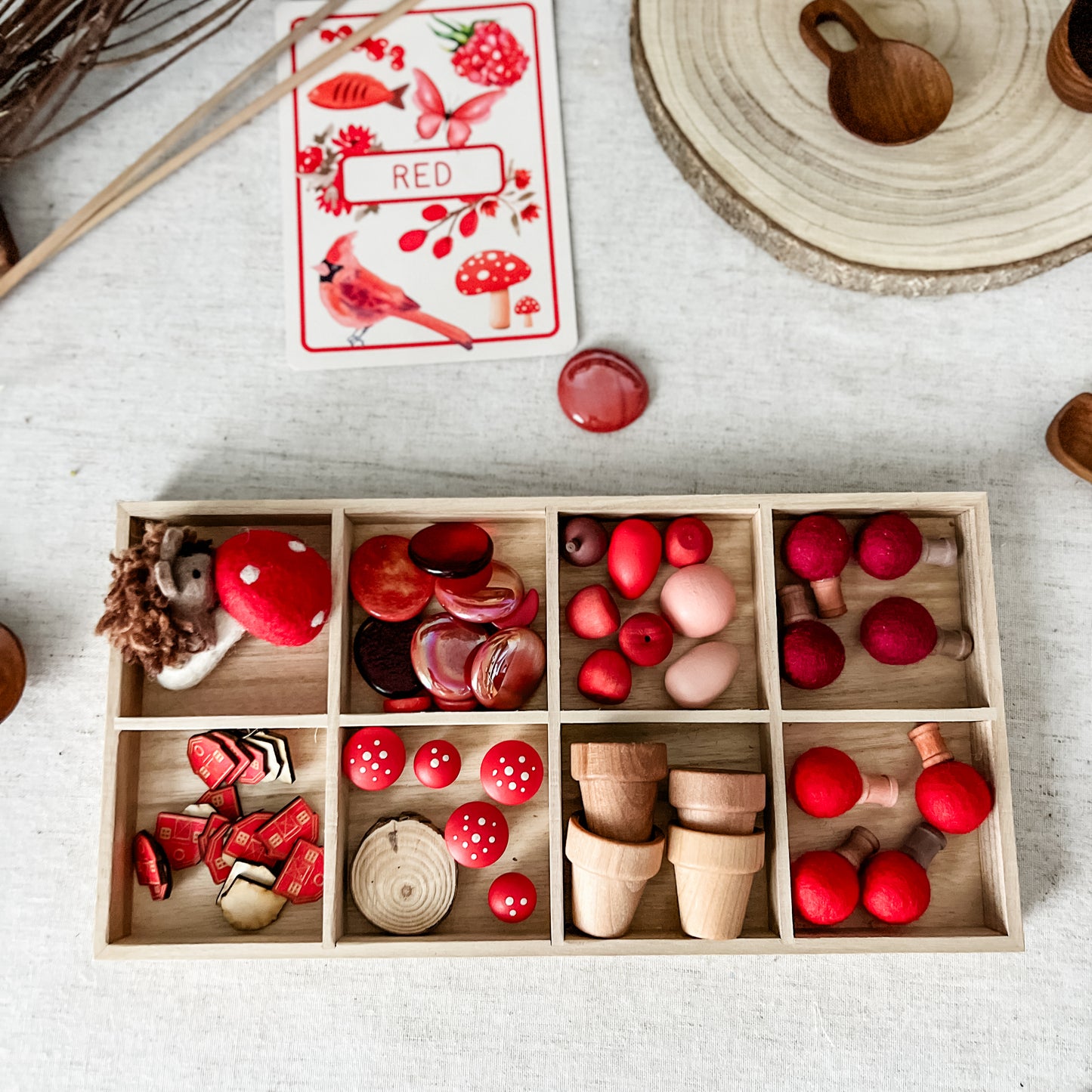 Large Red Tinker Tray
