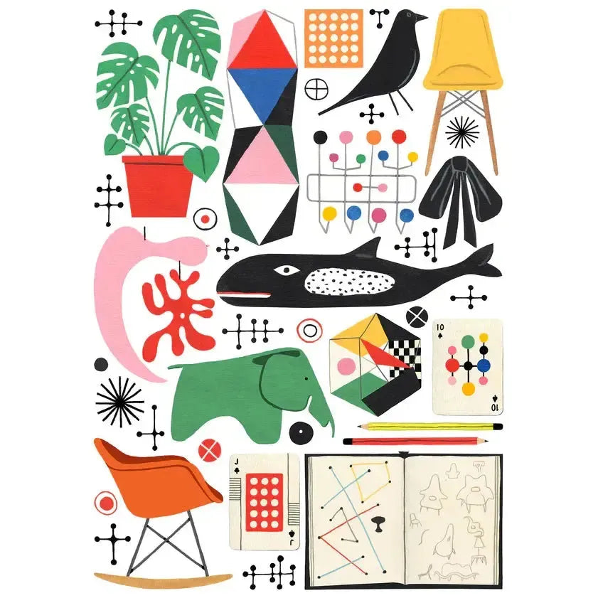 Eames 1000 Piece Jigsaw Puzzle Happily