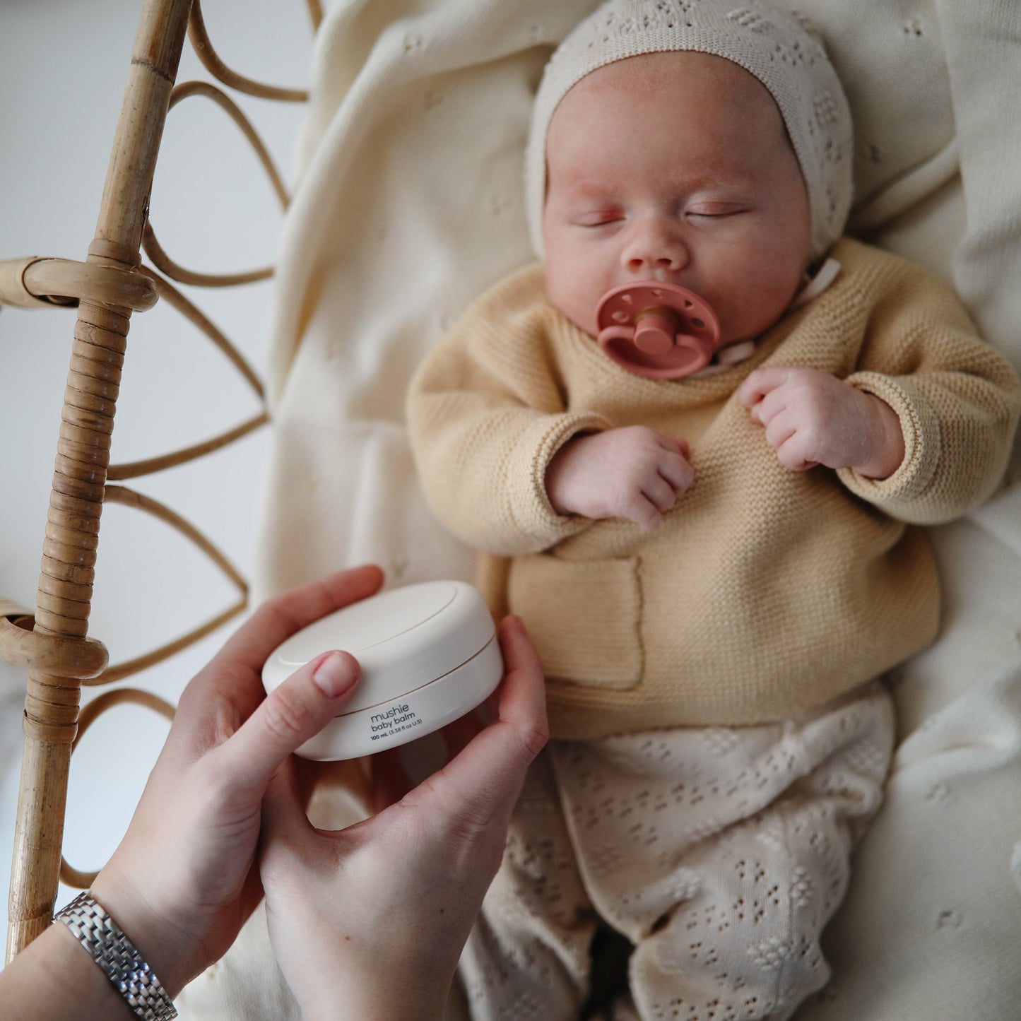 FRIGG Moon Natural Rubber Pacifier 2-Pack - Chickadees Wooden Toys