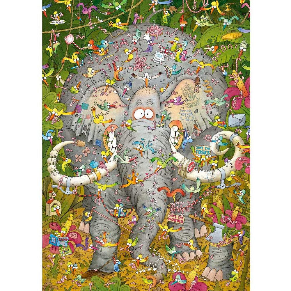 Elephant's Life 1000 Piece Jigsaw Puzzle Heye