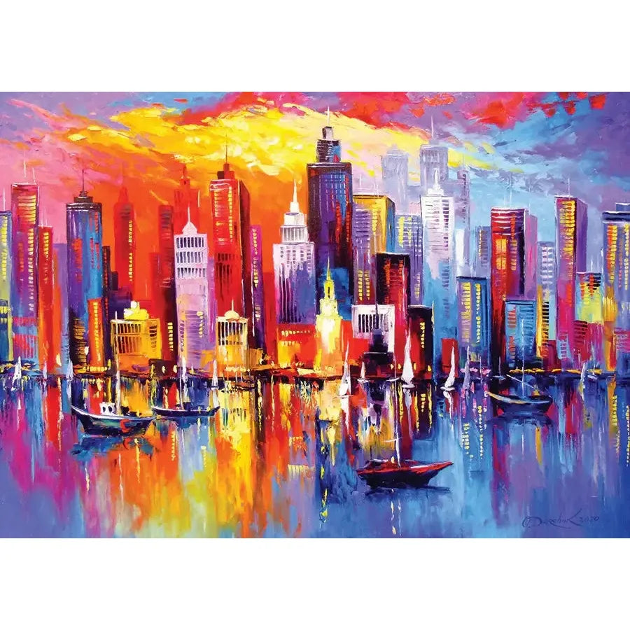 Evening New York 1000 Piece Jigsaw Puzzle Enjoy