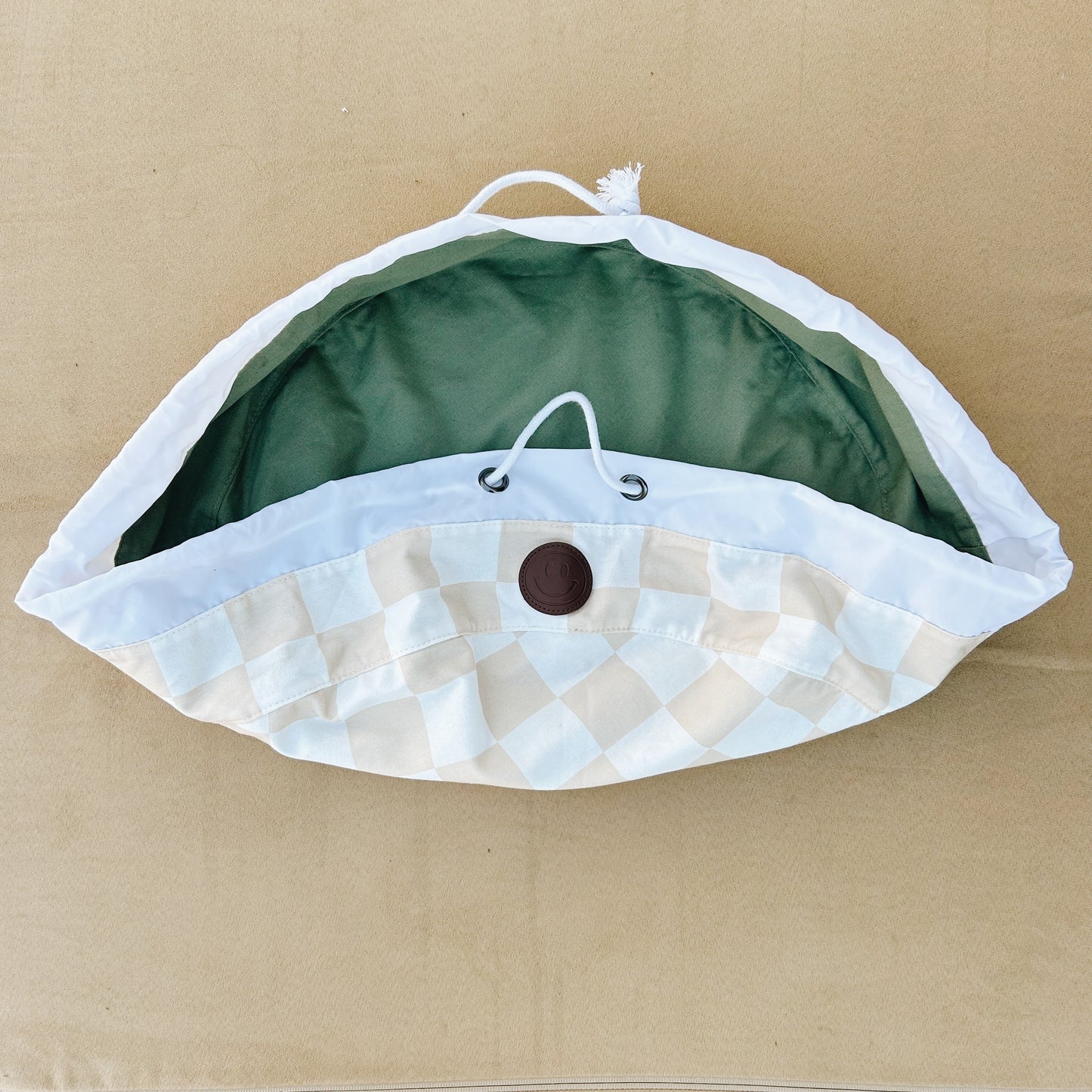 The Cinch (check/olive) - Chickadees Wooden Toys