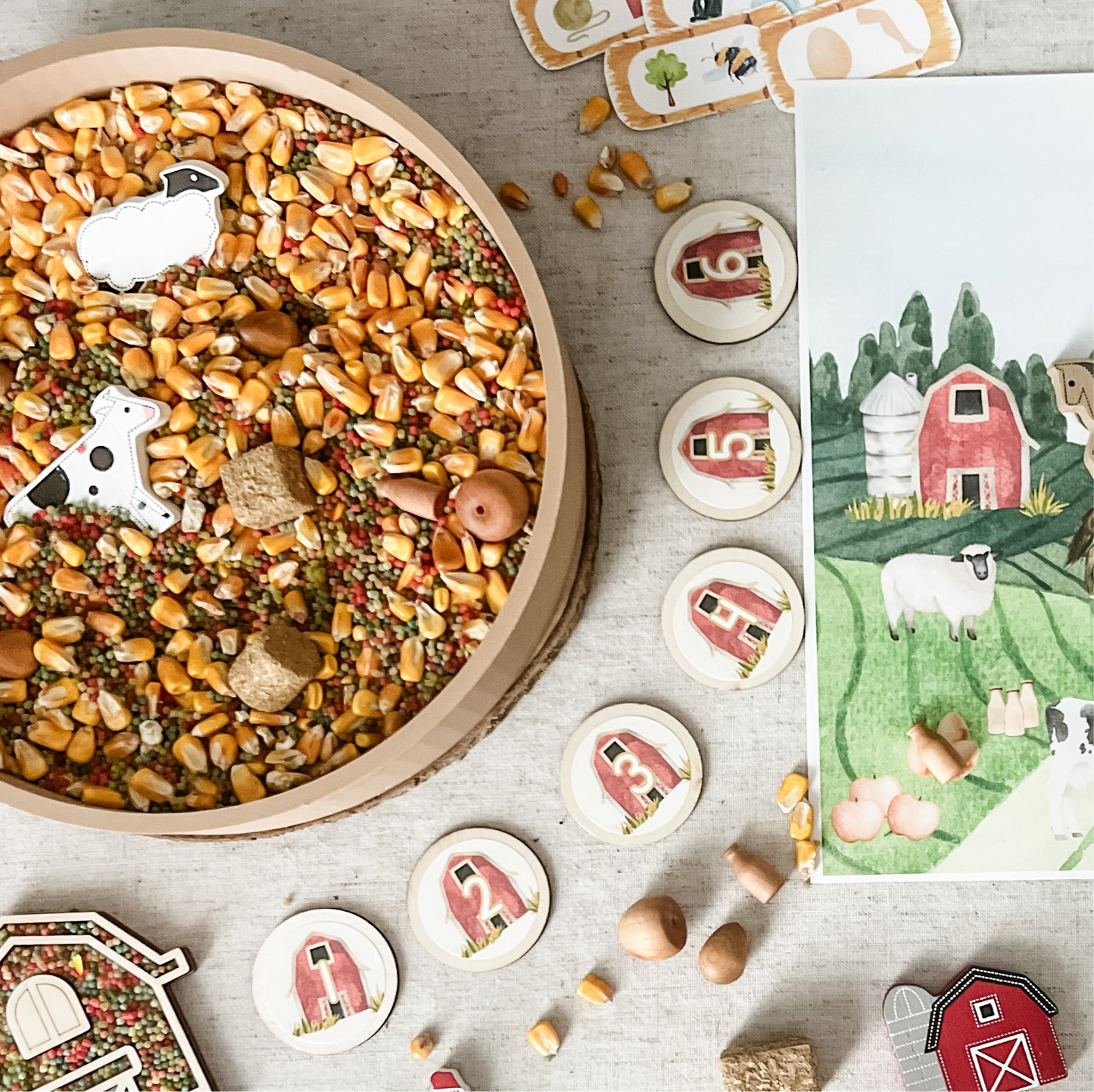 Farm Sensory Bin Filler