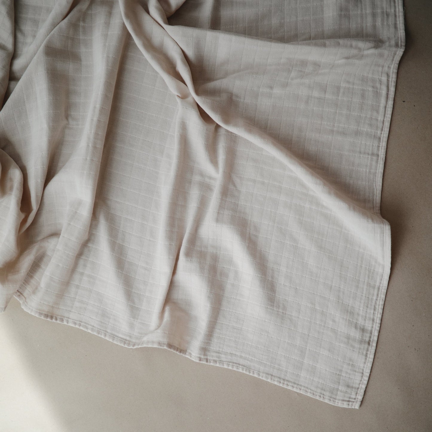 Organic Cotton Muslin Swaddle Blanket - Chickadees Wooden Toys