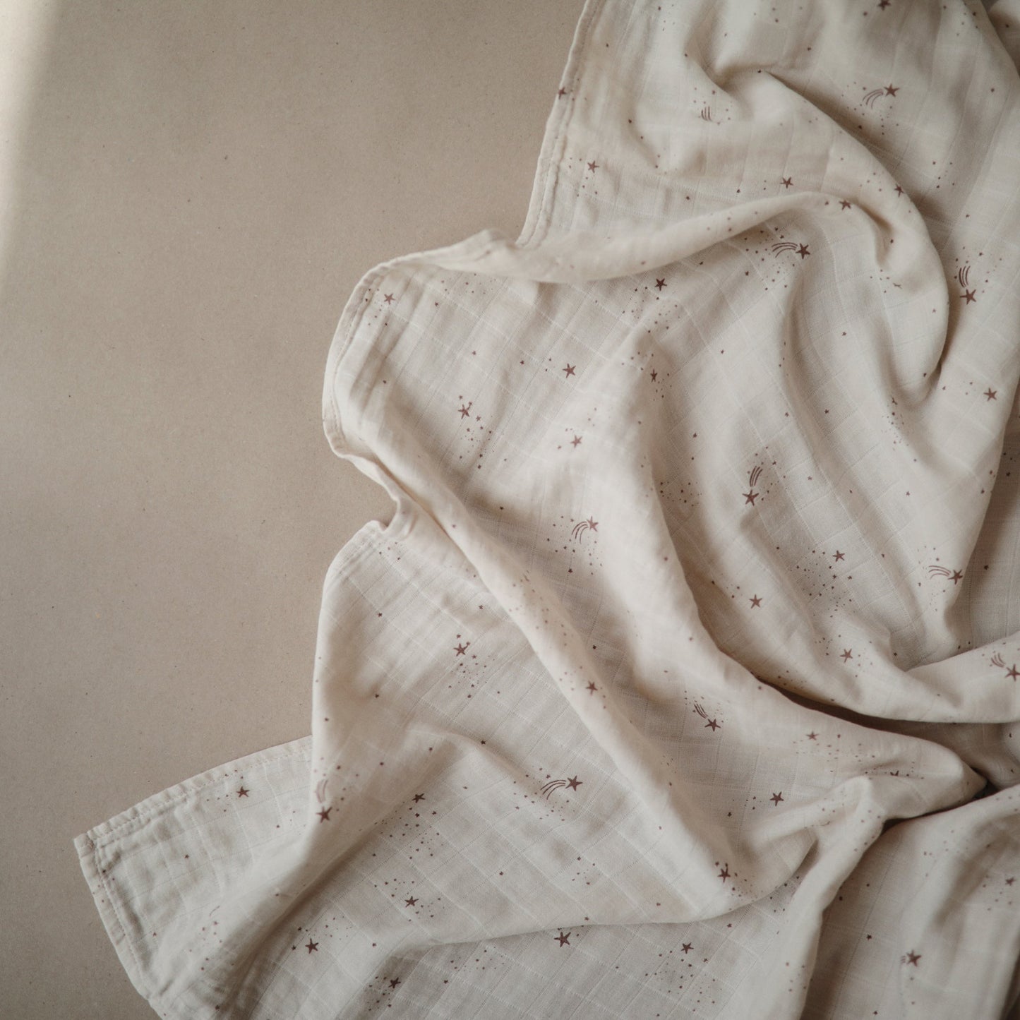 Organic Cotton Muslin Swaddle Blanket - Chickadees Wooden Toys