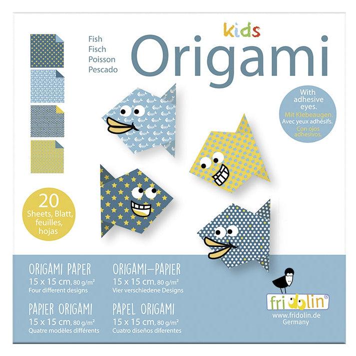 Fish Kids Origami Kit Fridolin - Chickadees Wooden Toys