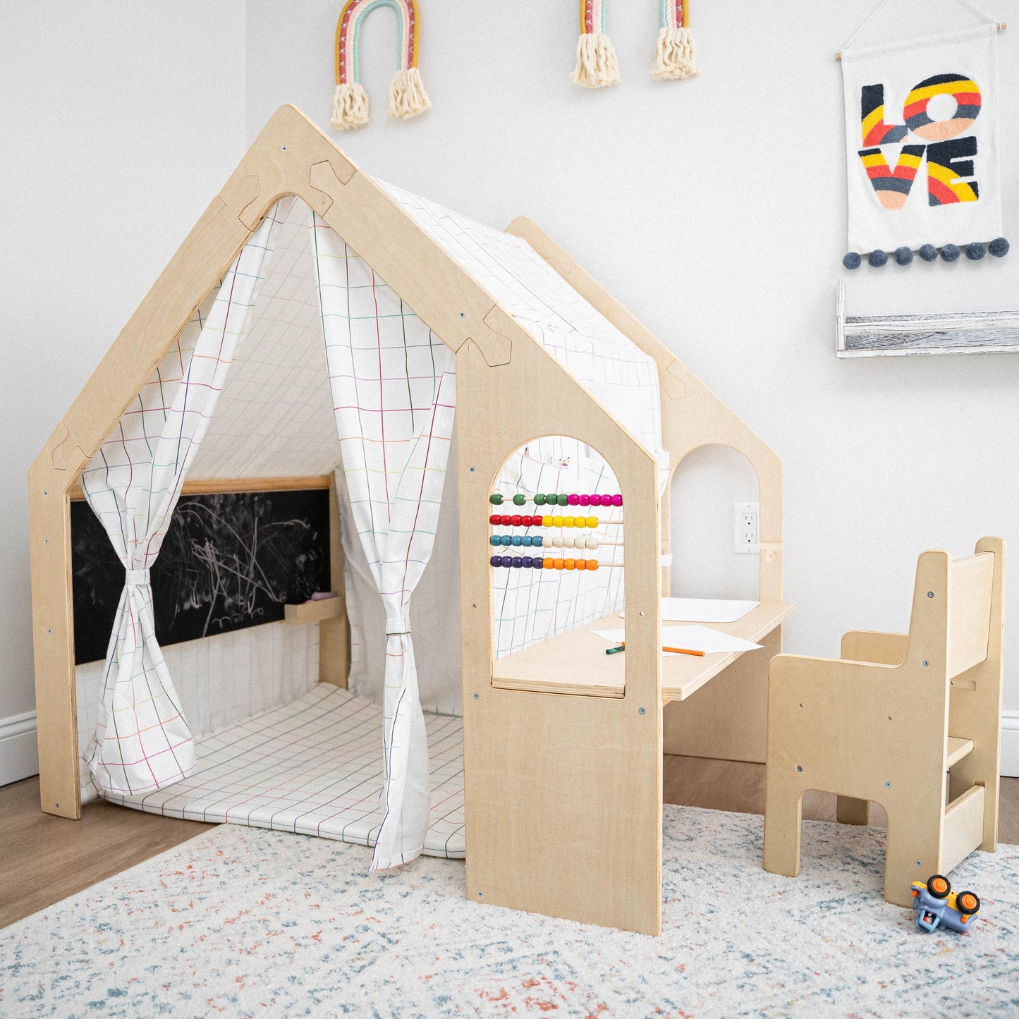 Flair | Playhouse & Sensory Desk - Chickadees Wooden Toys