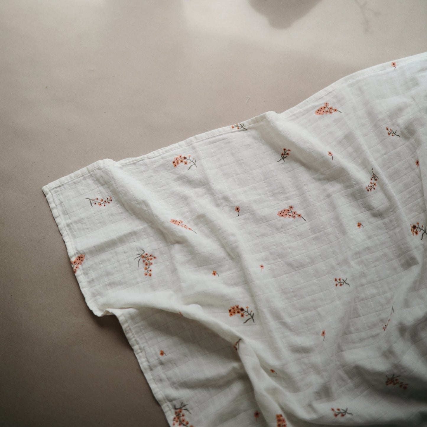 Organic Cotton Muslin Swaddle Blanket - Chickadees Wooden Toys