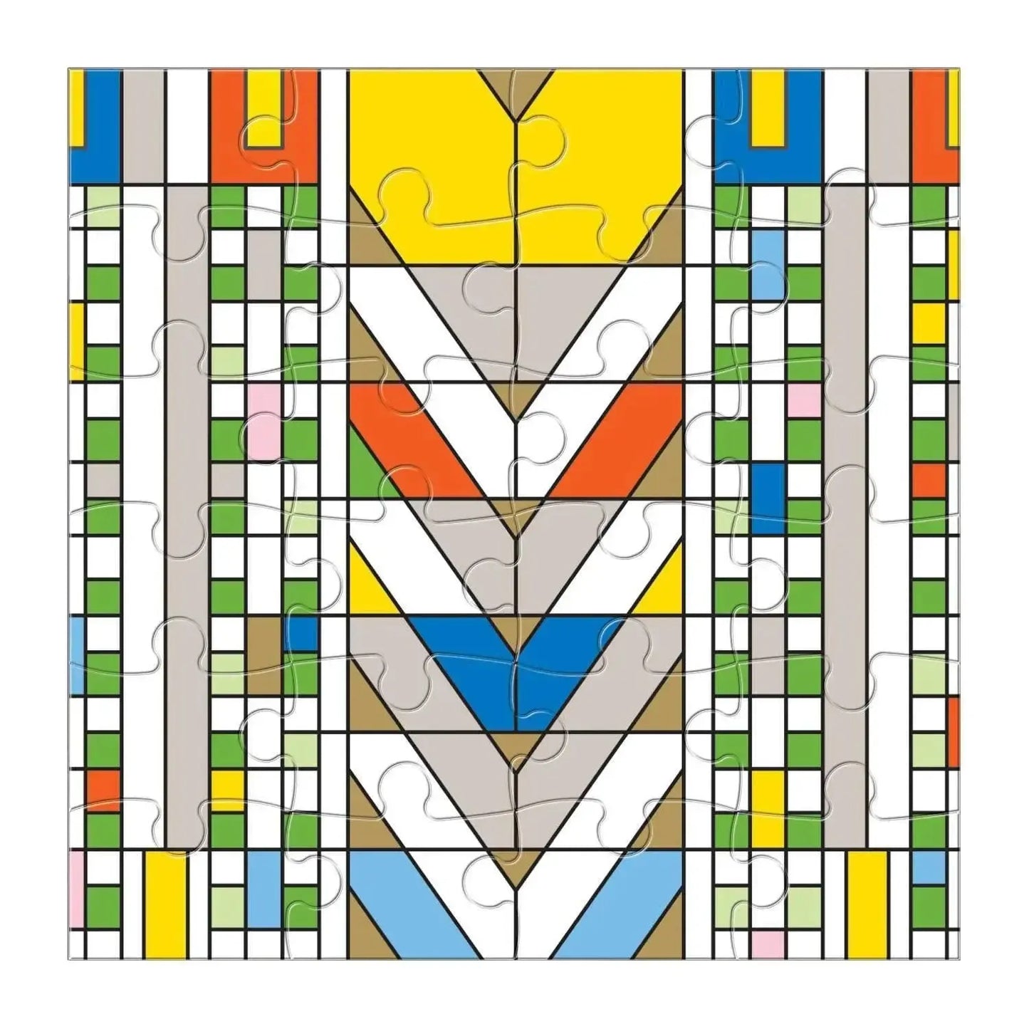 Frank Lloyd Wright Set of 6 25 Piece Wood Jigsaw Puzzle Galison - Chickadees Wooden Toys