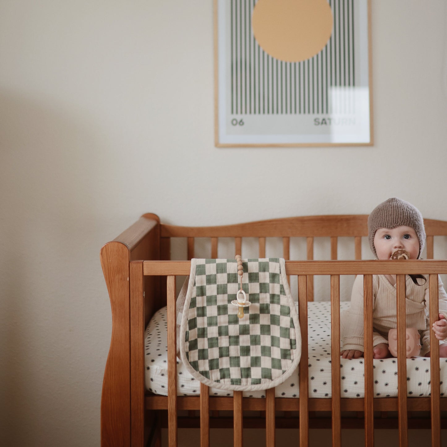 Organic Cotton Muslin Burp Cloth 2-Pack - Chickadees Wooden Toys