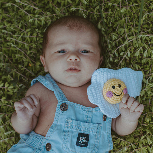 Pretend Play Food Rattle - Fried Egg - Chickadees Wooden Toys