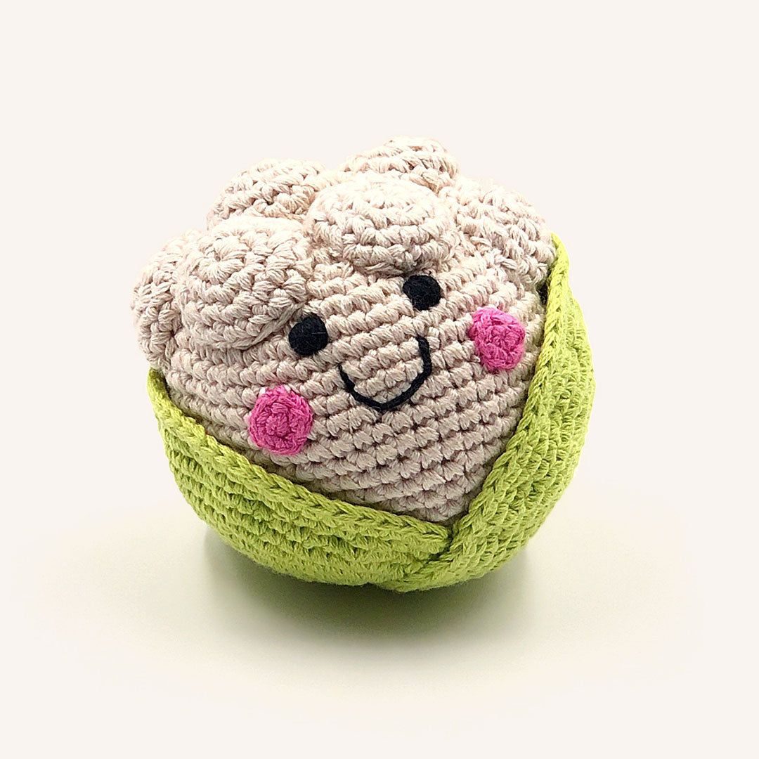 Pretend Play Food Rattle - Cauliflower