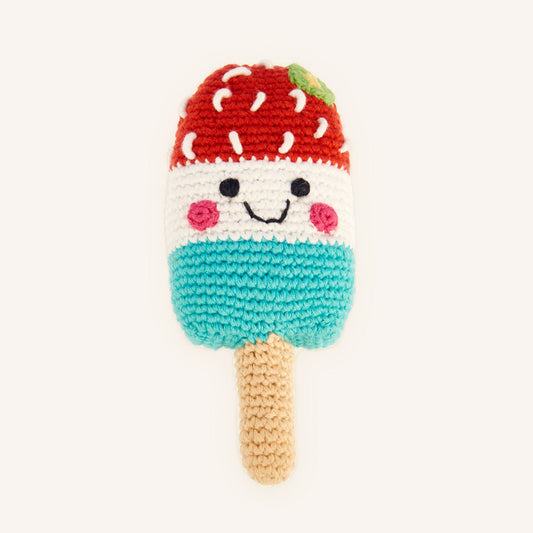 Friendly Ice Lolly Rattle - Chickadees Wooden Toys