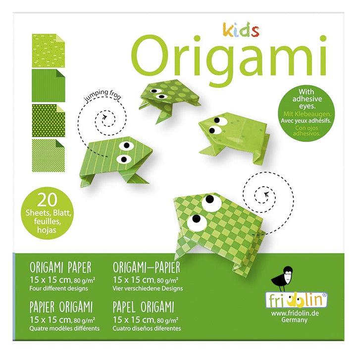 Frog Kids Origami Kit Fridolin - Chickadees Wooden Toys