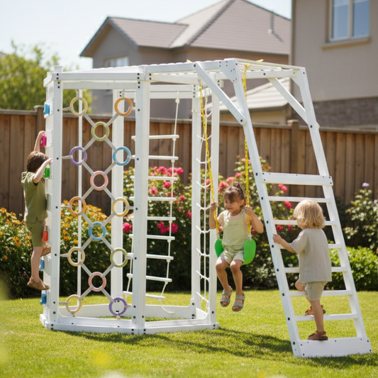 Hawthorn XL | Octagon Outdoor Jungle Gym - White