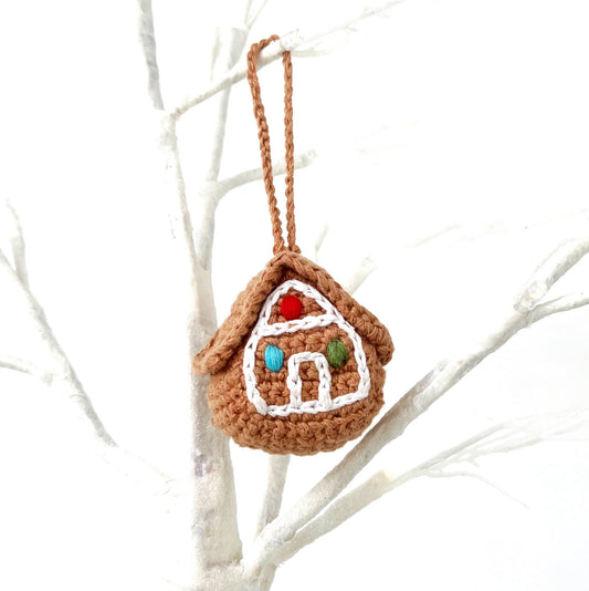 Gingerbread House Christmas Ornament - Chickadees Wooden Toys