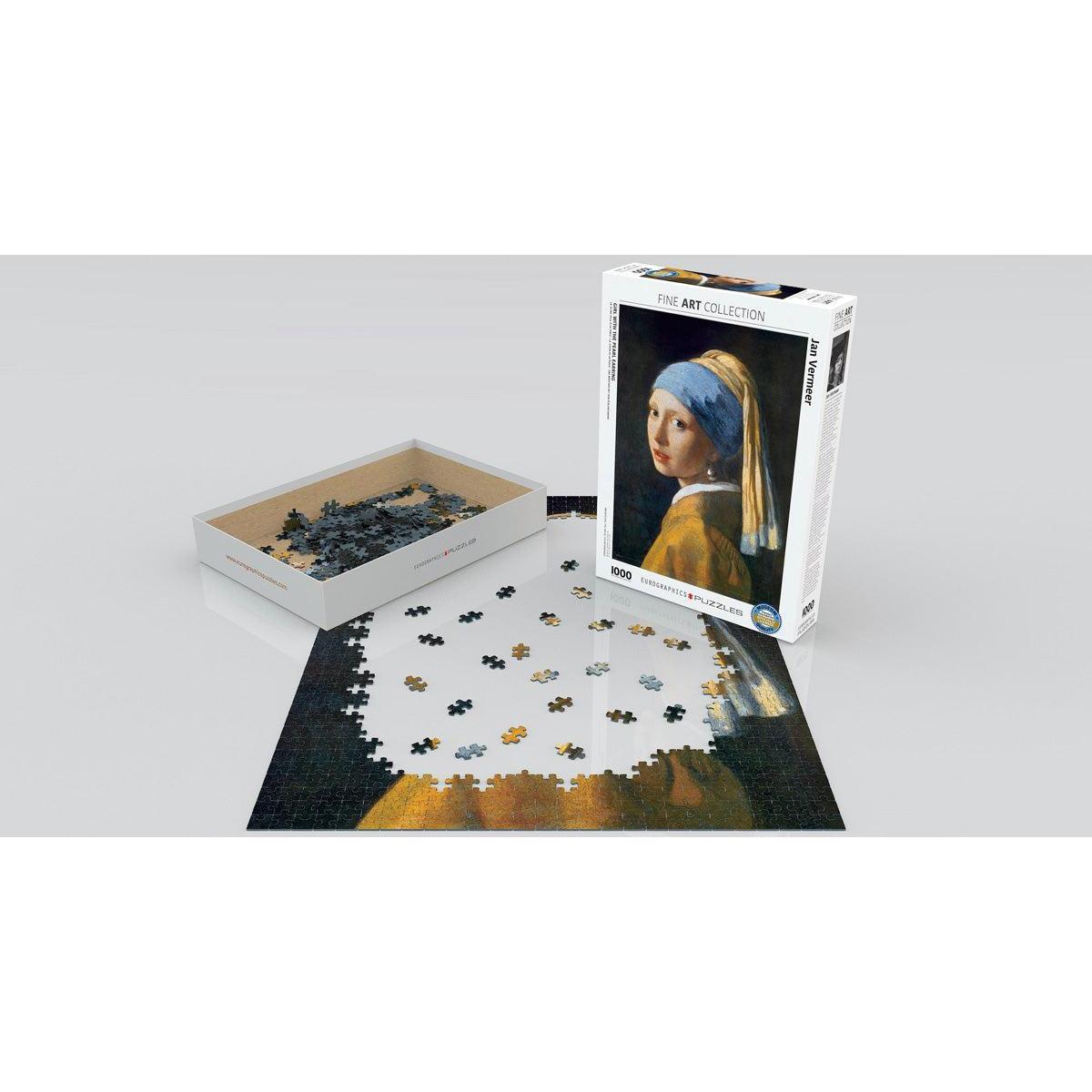 Girl with a Pearl Earring by Vermeer 1000 Piece Jigsaw Puzzle Eurographics