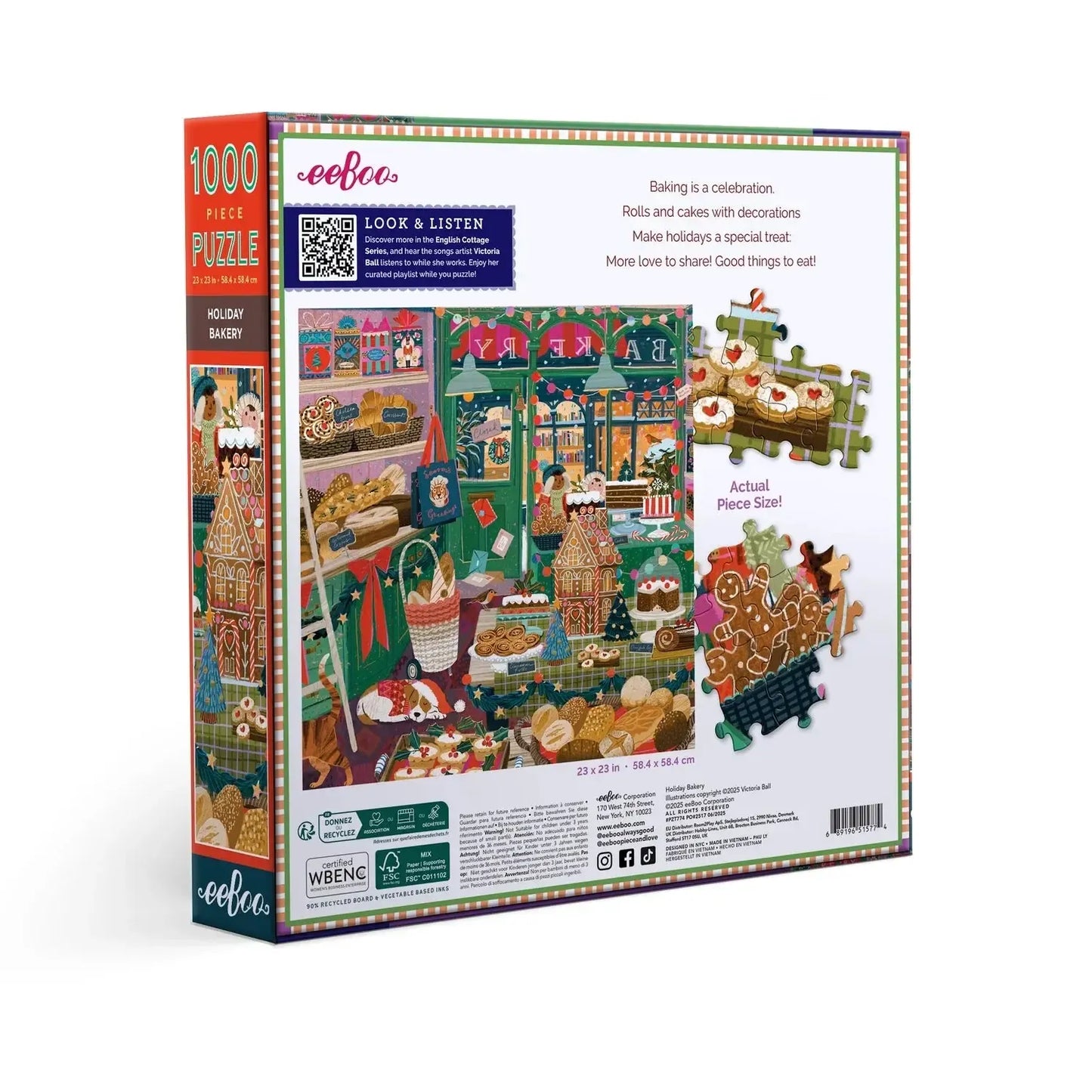 Holiday Bakery 1000 Piece Jigsaw Puzzle eeBoo