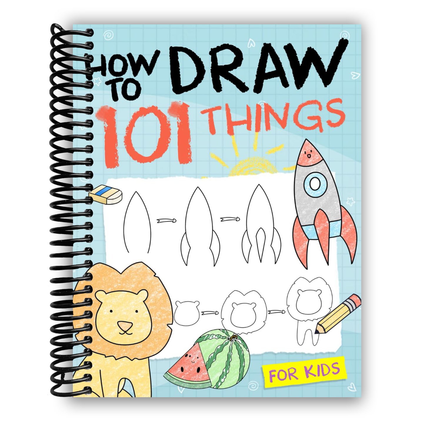 How To Draw 101 Things For Kids (Spiral Bound) - Chickadees Wooden Toys