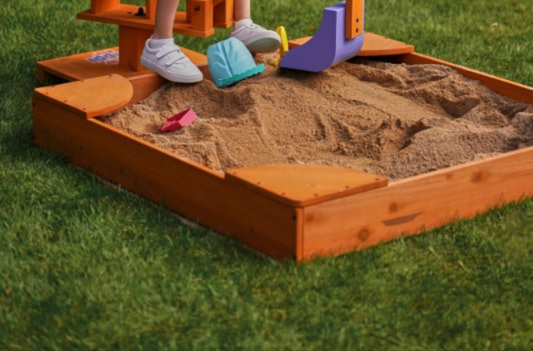 Avenlur Wooden Sandbox – Durable Outdoor Play Area, Perfect for Excavator - Chickadees Wooden Toys