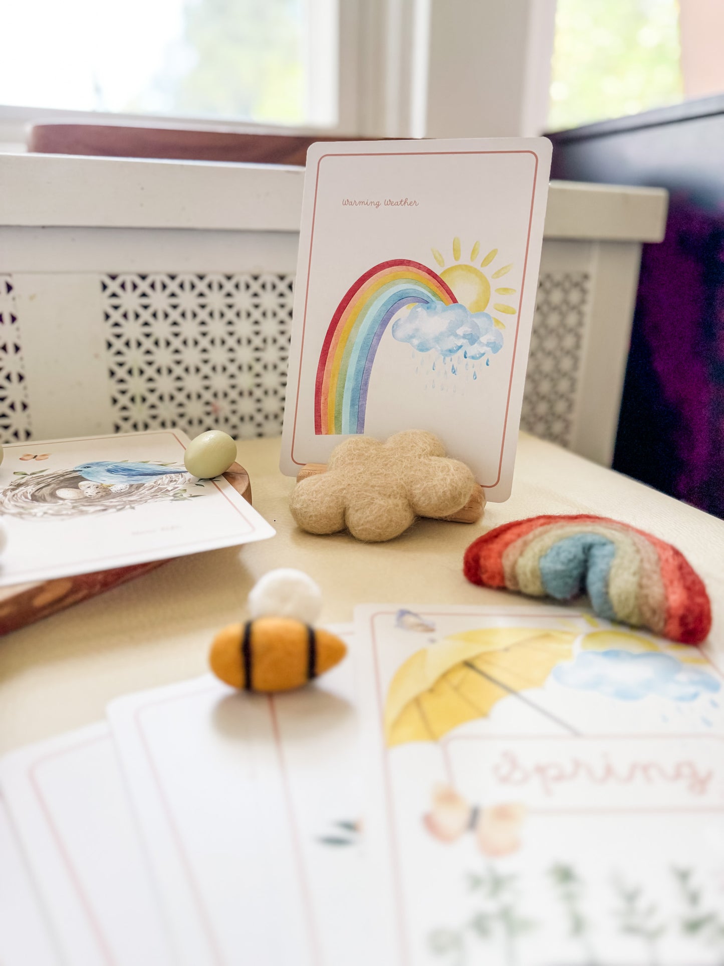Spring Season Cards - Chickadees Wooden Toys