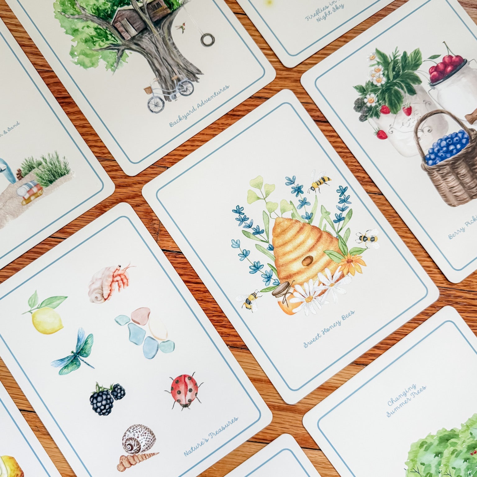Summer Season Cards - Chickadees Wooden Toys