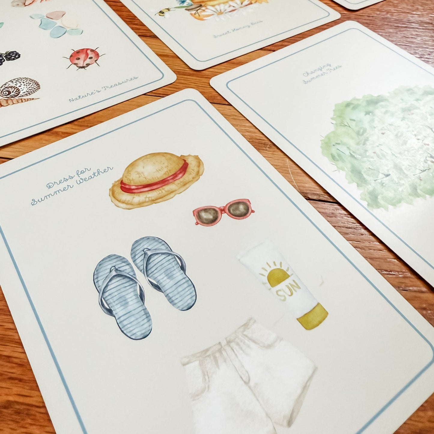 Summer Season Cards - Chickadees Wooden Toys