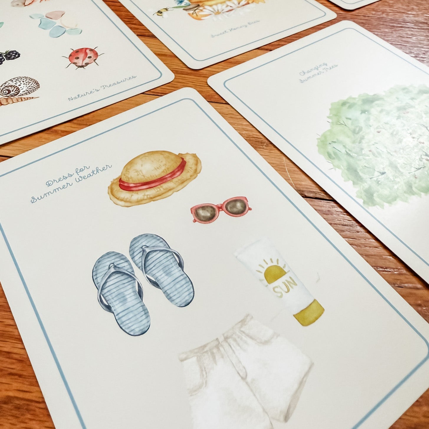 Summer Season Cards - Chickadees Wooden Toys