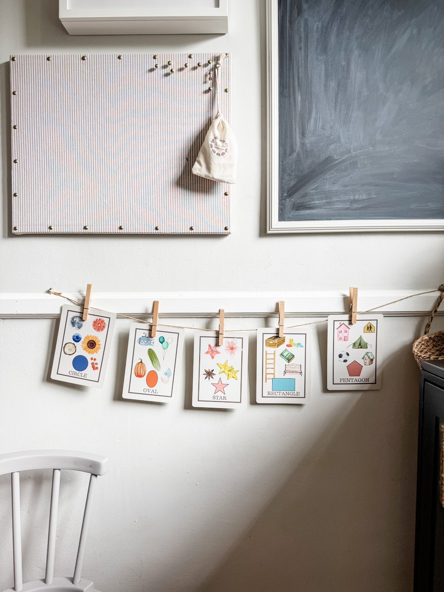 Shapes in the World Around Us Flashcards - Chickadees Wooden Toys