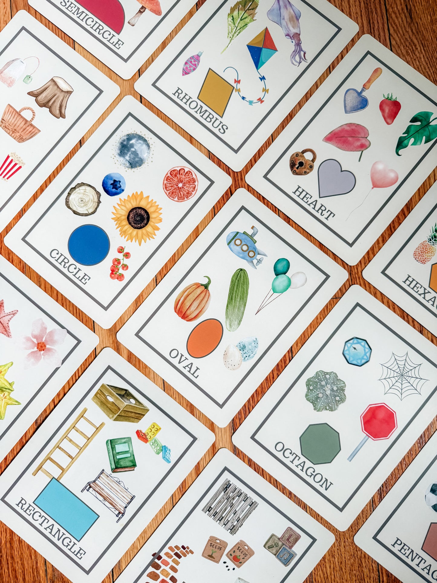 Shapes in the World Around Us Flashcards