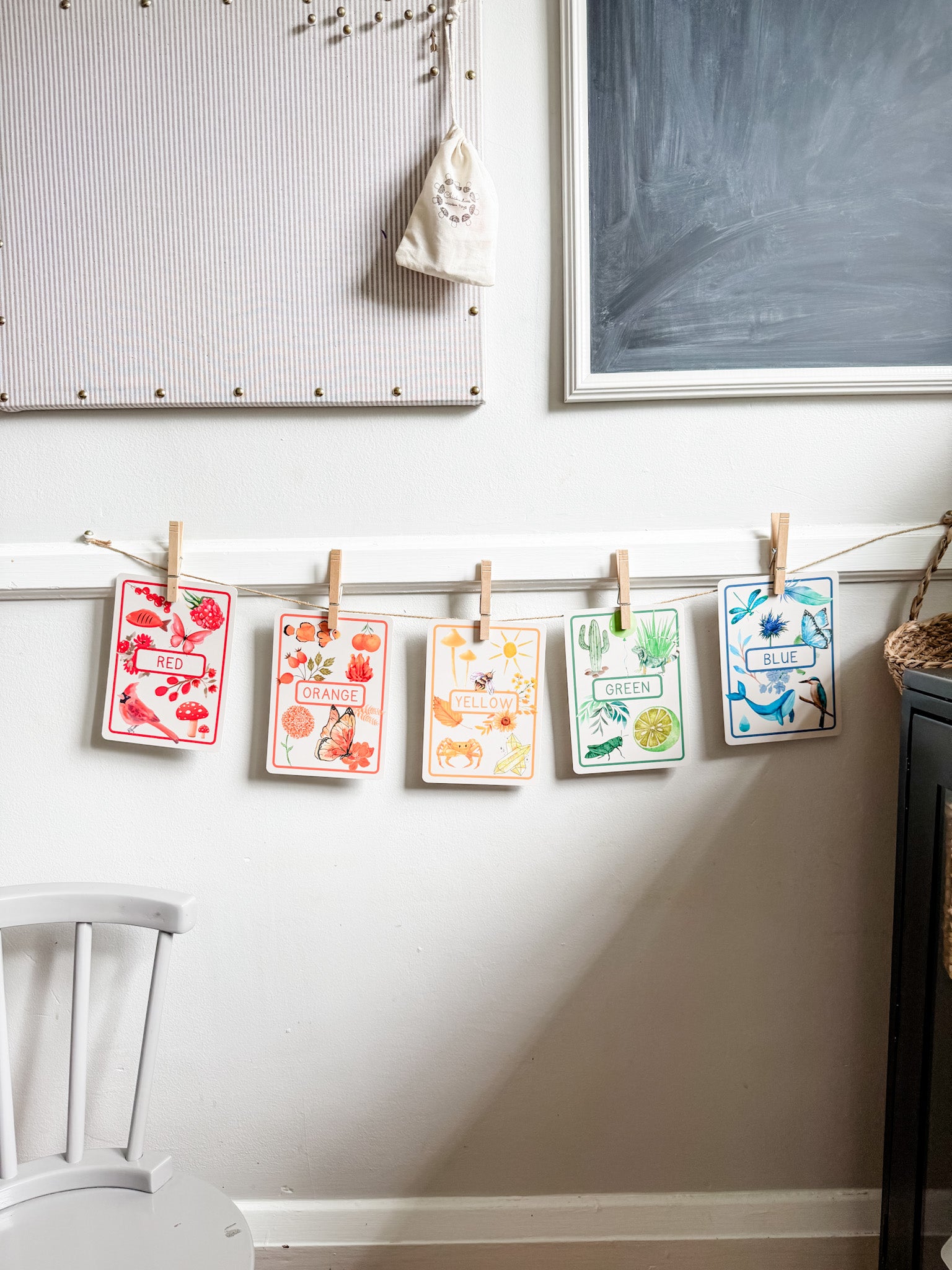 Color Flashcards - Chickadees Wooden Toys