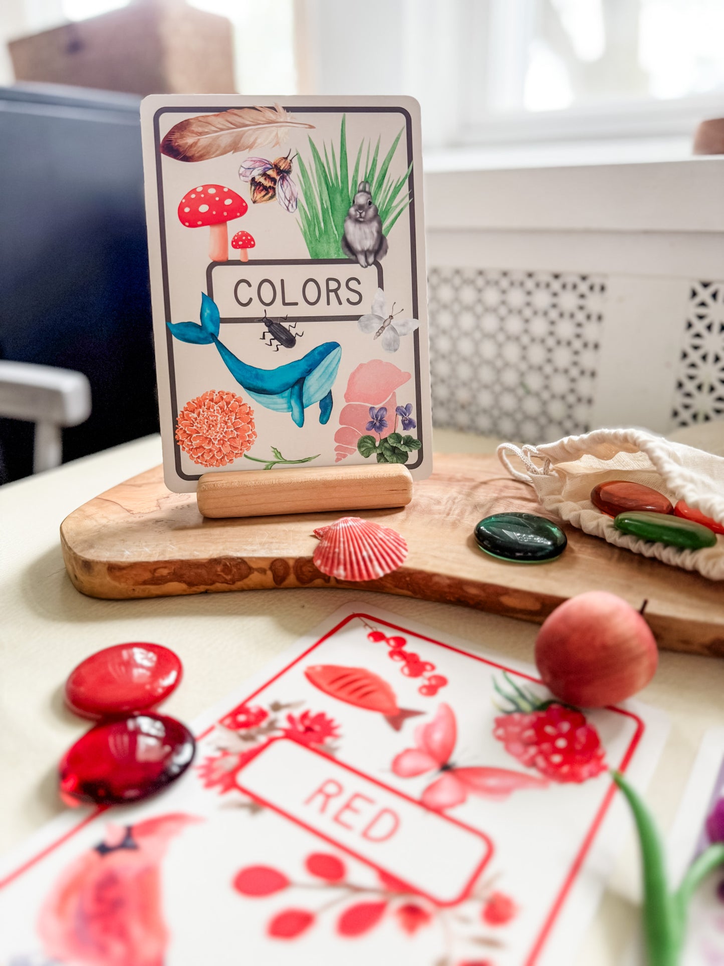 Color Flashcards - Chickadees Wooden Toys