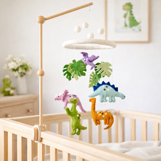 Felt Baby Mobile - Jurassic Dinosaur - Chickadees Wooden Toys