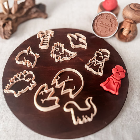 Baby Dino Eco Cutter set - Chickadees Wooden Toys