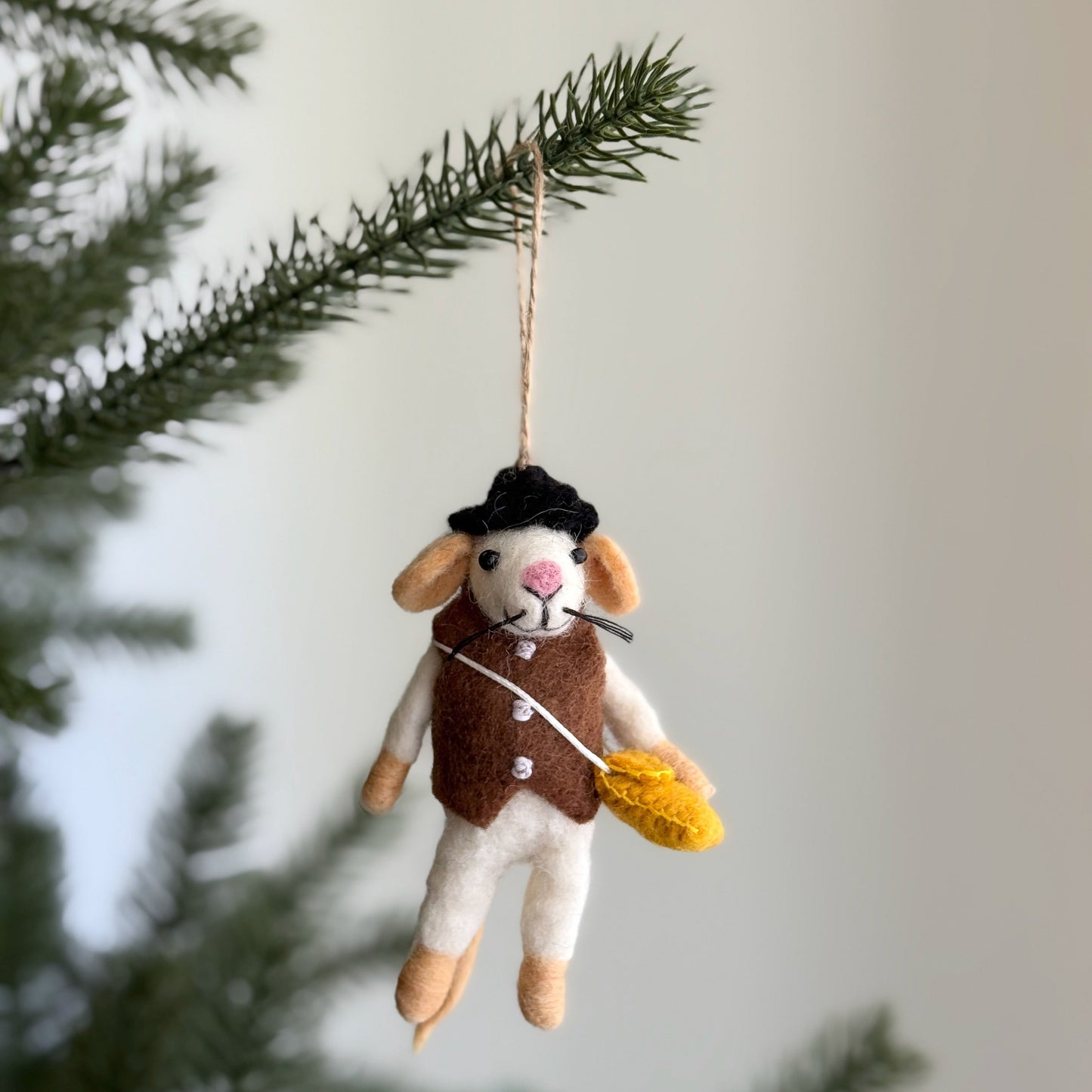 Mouse Family Ornament - Chickadees Wooden Toys