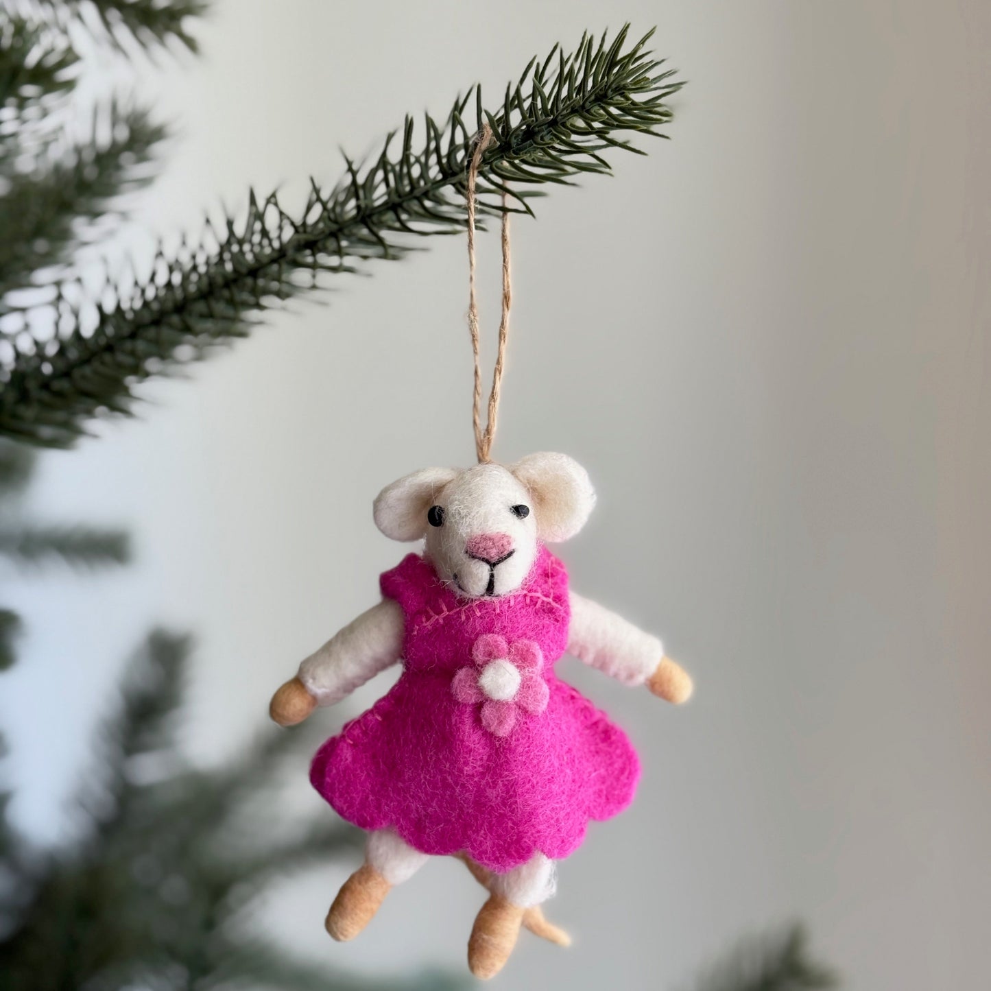 Mouse Family Ornament - Chickadees Wooden Toys